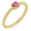 Natural Pink Tourmaline | Round | 4mm
