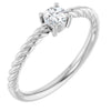Natural White Sapphire | Round | 4mm