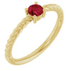 Natural Ruby | Round | 4mm | Lab-Grown Ruby | Round | 4mm