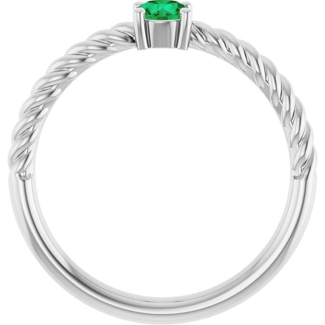 Natural Emerald | Round | 4mm | Lab-Grown Emerald | Round | 4mm