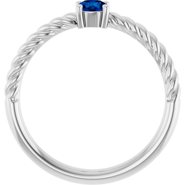Lab-Grown Blue Sapphire | Round | 4mm | Natural Blue Sapphire | Round | 4mm