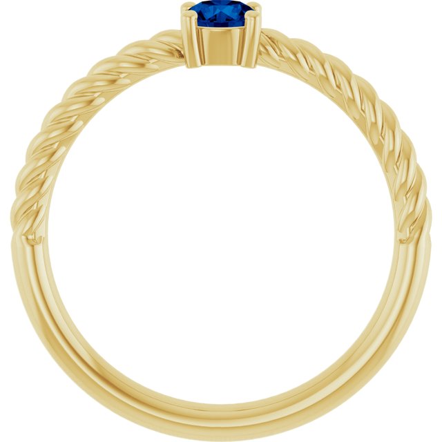 Natural Blue Sapphire | Round | 4mm | Lab-Grown Blue Sapphire | Round | 4mm