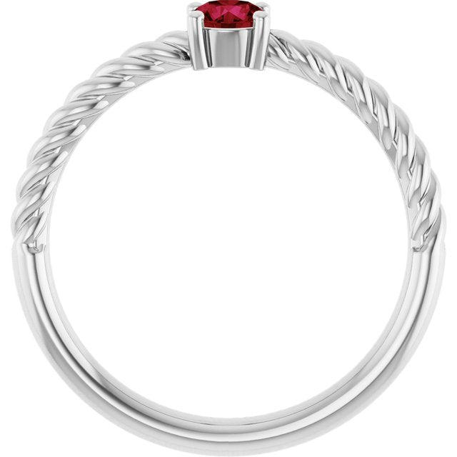 Natural Ruby | Round | 4mm | Lab-Grown Ruby | Round | 4mm