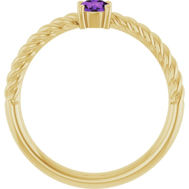 Natural Amethyst | Round | 4mm