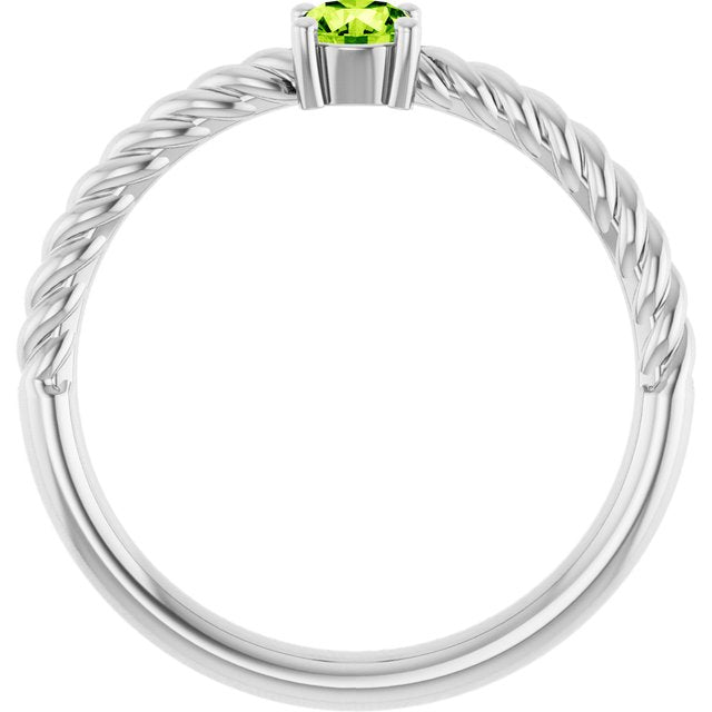 Natural Peridot | Round | 4mm