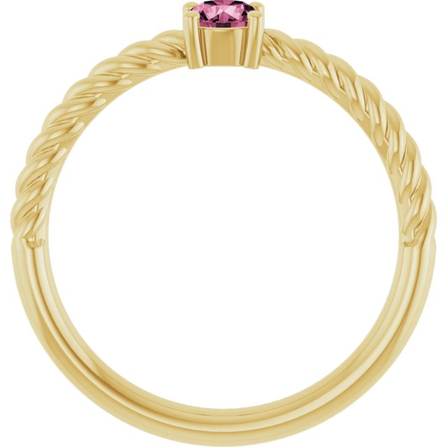 Natural Pink Tourmaline | Round | 4mm