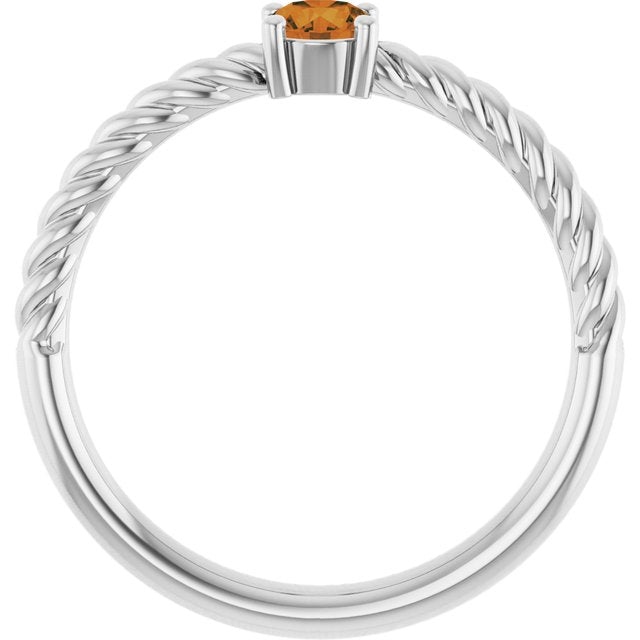 Natural Citrine | Round | 4mm