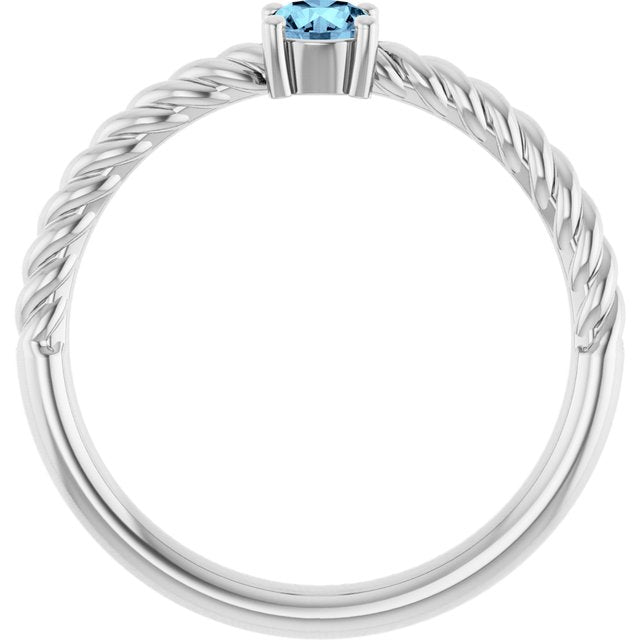 Natural Aquamarine | Round | 4mm