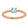 Natural Blue Zircon | Round | 4mm