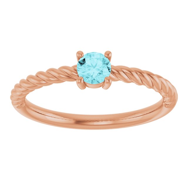 Natural Blue Zircon | Round | 4mm