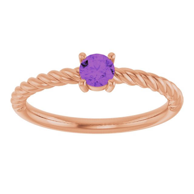 Natural Amethyst | Round | 4mm
