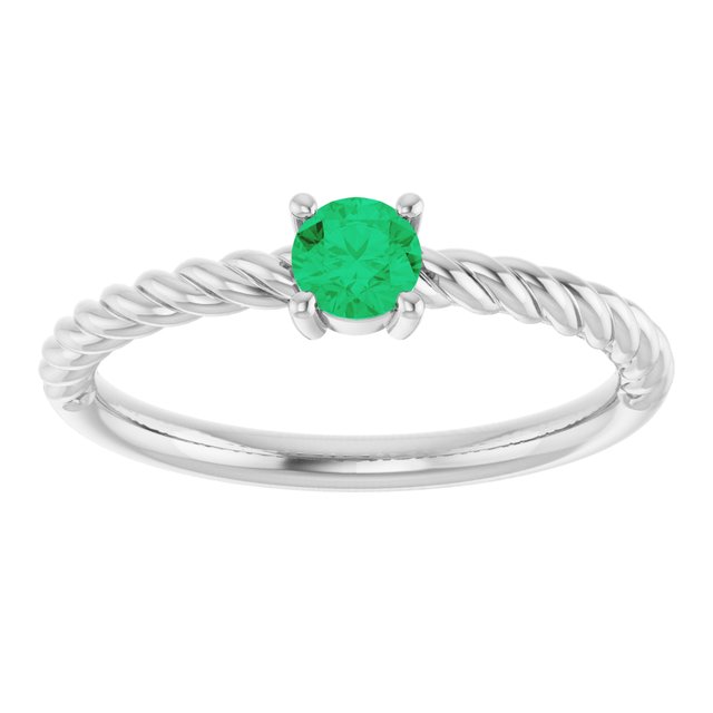 Lab-Grown Emerald | Round | 4mm | Natural Emerald | Round | 4mm
