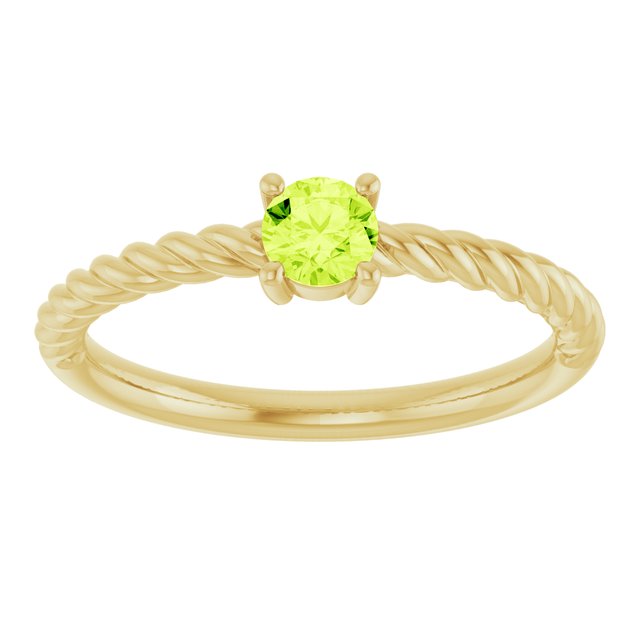 Natural Peridot | Round | 4mm