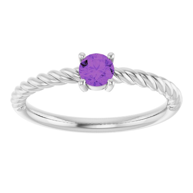 Natural Amethyst | Round | 4mm