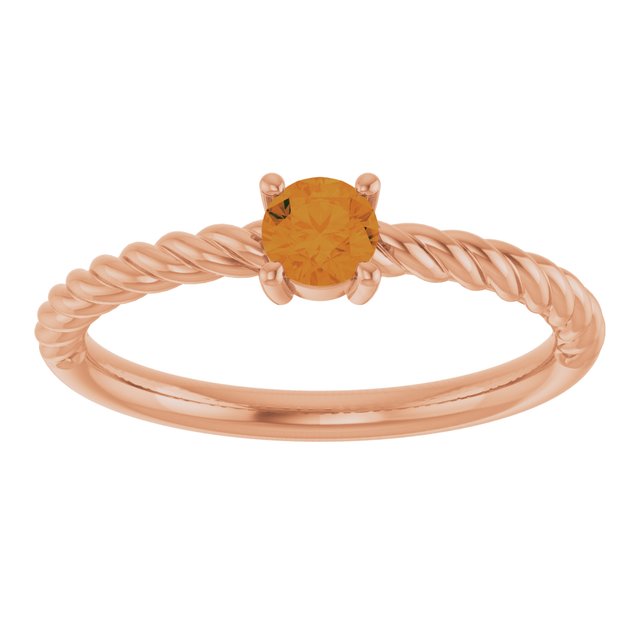 Natural Citrine | Round | 4mm