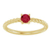 Natural Ruby | Round | 4mm | Lab-Grown Ruby | Round | 4mm