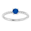 Lab-Grown Blue Sapphire | Round | 4mm | Natural Blue Sapphire | Round | 4mm