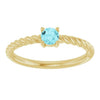 Natural Blue Zircon | Round | 4mm