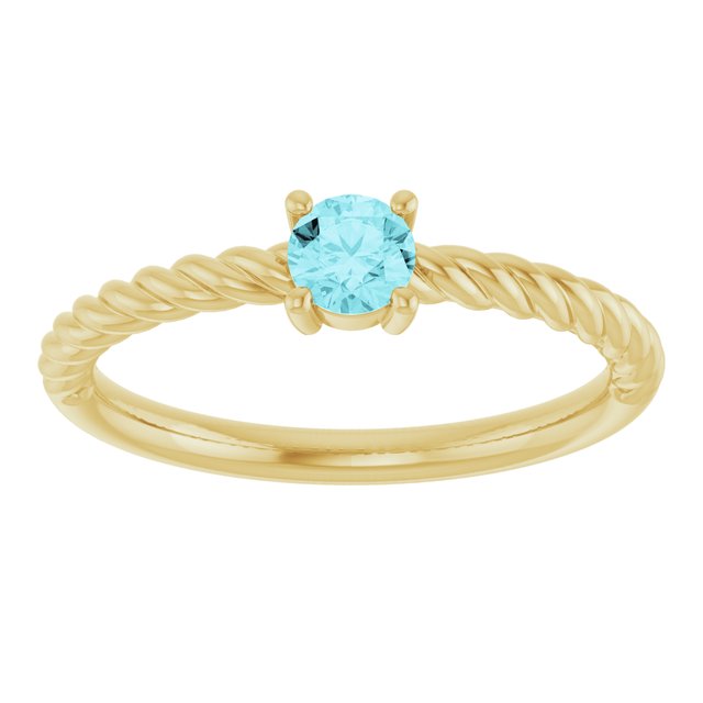 Natural Blue Zircon | Round | 4mm