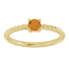 Natural Citrine | Round | 4mm