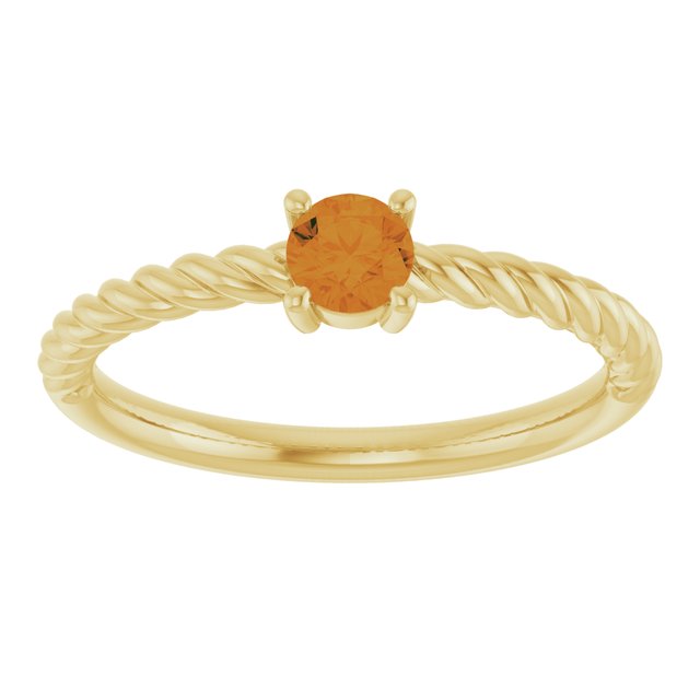 Natural Citrine | Round | 4mm