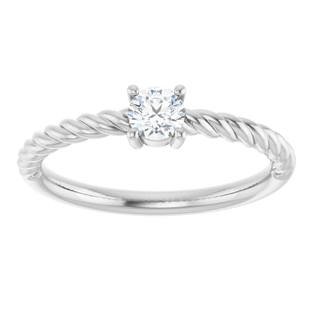 Natural White Sapphire | Round | 4mm