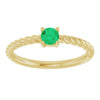Lab-Grown Emerald | Round | 4mm | Natural Emerald | Round | 4mm