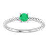 Lab-Grown Emerald | Round | 4mm | Natural Emerald | Round | 4mm