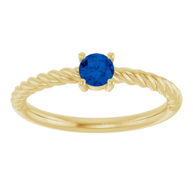 Natural Blue Sapphire | Round | 4mm | Lab-Grown Blue Sapphire | Round | 4mm