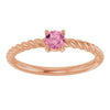 Natural Pink Tourmaline | Round | 4mm