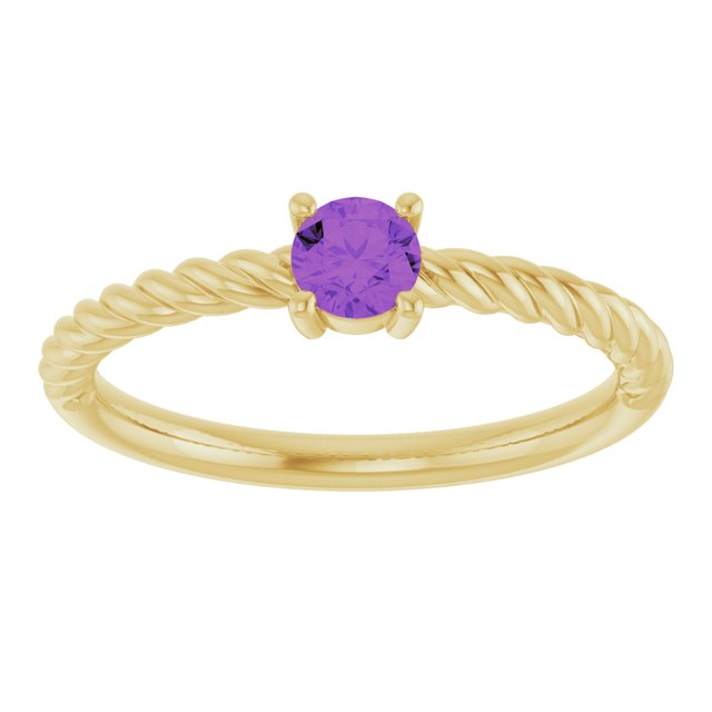 Natural Amethyst | Round | 4mm