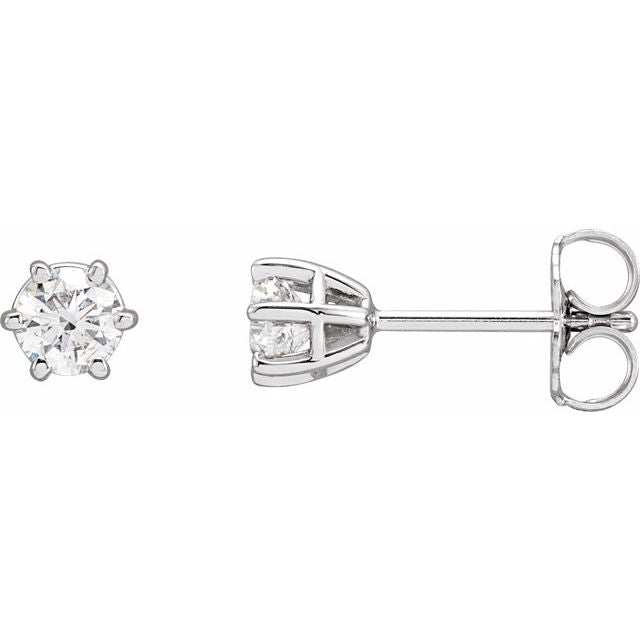 Natural Diamond | Round | 4mm :: 1/2 Ctw | Lab-Grown Diamond | Round | 4mm :: 1/2 Ctw