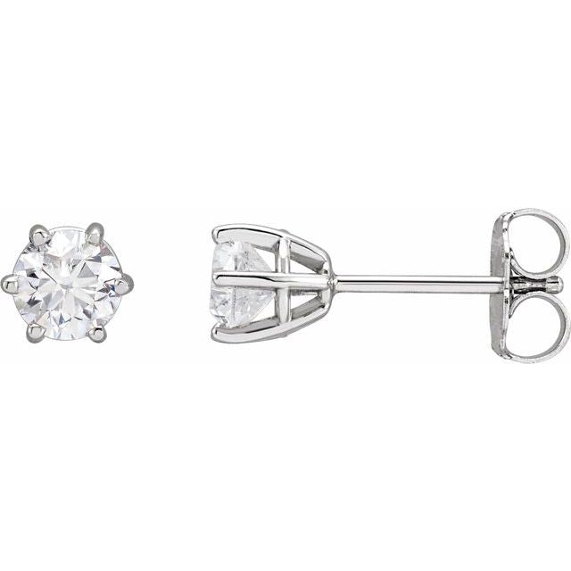 Natural Diamond | Round | 4.5mm :: 3/4 Ctw | Lab-Grown Diamond | Round | 4.5mm :: 5/8 Ctw