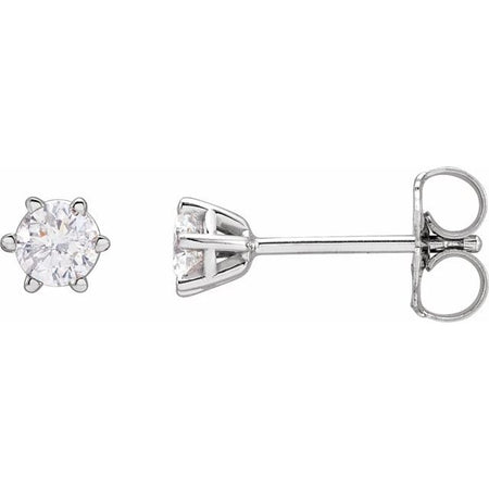 Natural Diamond | Round | 3.4mm :: 1/3 Ctw | Lab-Grown Diamond | Round | 3.4mm :: 1/4 Ctw
