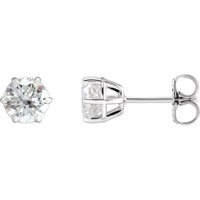Natural Diamond | Round | 5.75mm :: 1 1/2 Ctw | Lab-Grown Diamond | Round | 5.75mm :: 1 1/2 Ctw