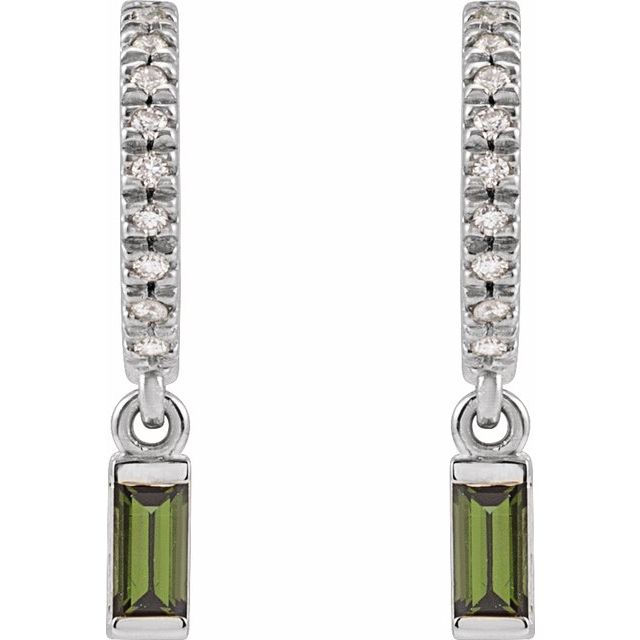 Natural Green Tourmaline | Straight baguette | 4 x 2mm