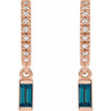 Natural London Blue Topaz | Straight baguette | 4 x 2mm