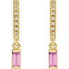 Natural Pink Sapphire | Straight baguette | 4 x 2mm