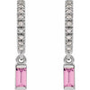Natural Pink Sapphire | Straight baguette | 4 x 2mm