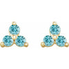 Natural Blue Zircon | Round | 2.5mm