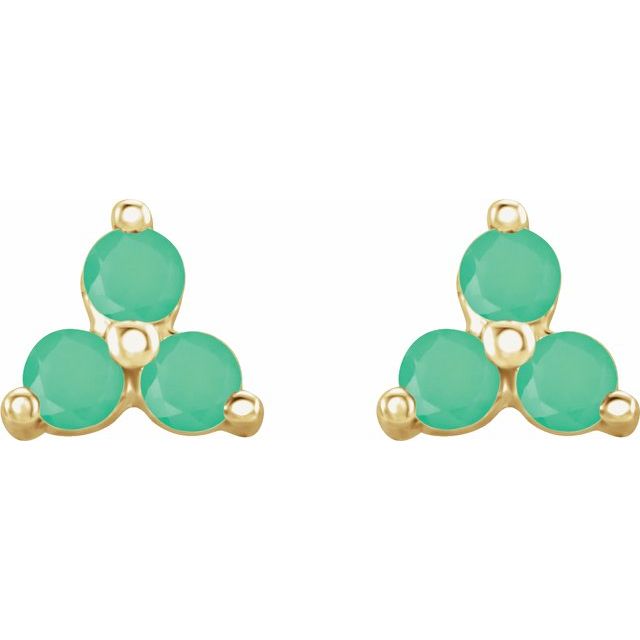 Natural Green Chrysoprase | Round | 2.5mm