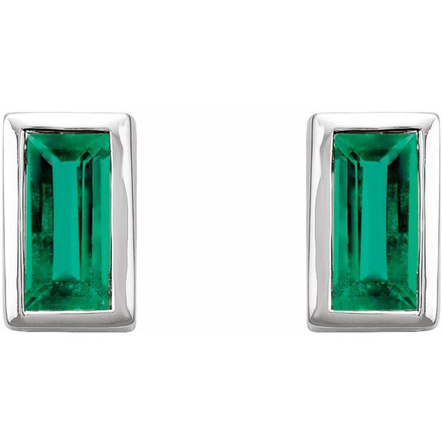 Natural Emerald | Straight baguette | 4 x 2mm