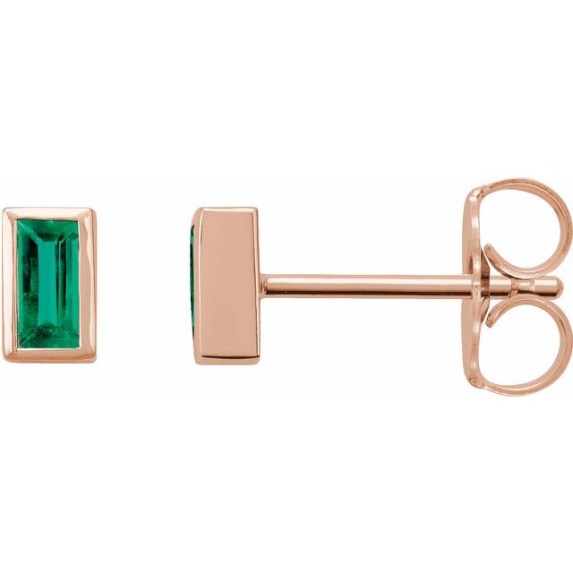 Natural Emerald | Straight baguette | 4 x 2mm
