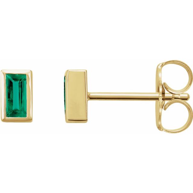 Natural Emerald | Straight baguette | 4 x 2mm