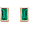 Natural Emerald | Straight baguette | 4 x 2mm