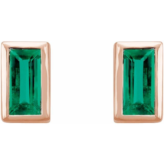 Natural Emerald | Straight baguette | 4 x 2mm