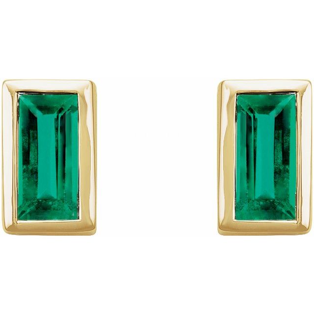 Natural Emerald | Straight baguette | 4 x 2mm