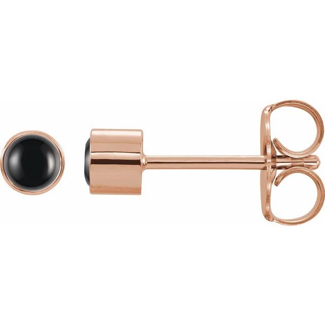 Natural Black Onyx | Round | 3mm