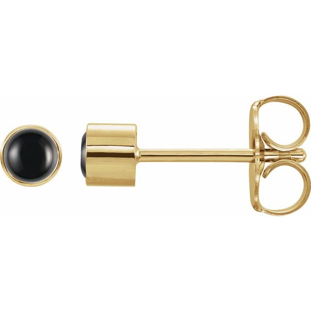 Natural Black Onyx | Round | 3mm