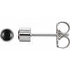 Natural Black Onyx | Round | 3mm